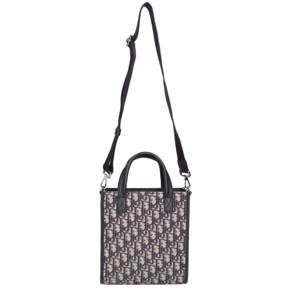 Dior NORTH SOUTH Oblique Shoulder Bag Navy Blue - Picture 2 of 5